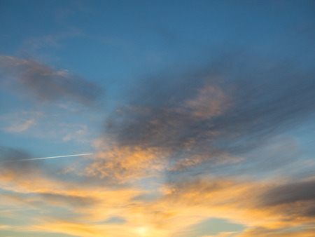 Sunset over U.S. Route 82 in New Mexico in December.
