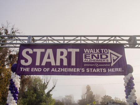 SAN JOSE, CA/USA - October 10, 2015: San Jose Walk to End Alzheimerâs is a part the worldâs largest event to raise awareness and funds for Alzheimerâs care, support and research.のeditorial素材