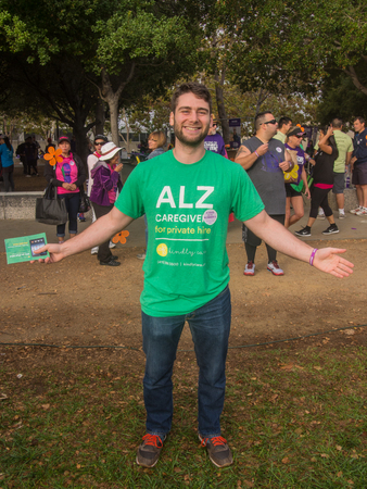SAN JOSE, CA/USA - October 10, 2015: San Jose Walk to End Alzheimerâs is a part the worldâs largest event to raise awareness and funds for Alzheimerâs care, support and research.のeditorial素材