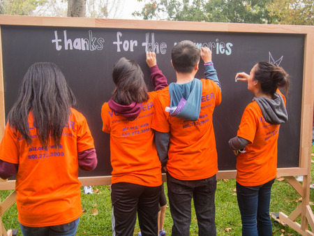 SAN JOSE, CA/USA - October 10, 2015: San Jose Walk to End Alzheimerâs is a part the worldâs largest event to raise awareness and funds for Alzheimerâs care, support and research.のeditorial素材