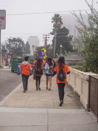 SAN JOSE, CA/USA - October 10, 2015: San Jose Walk to End Alzheimerâs is a part the worldâs largest event to raise awareness and funds for Alzheimerâs care, support and research.のeditorial素材