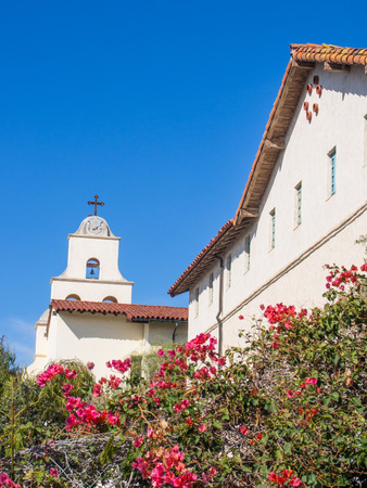 Mission Santa Barbara is a Spanish mission founded by the Franciscan order near present-day Santa Barbara, California.の写真素材