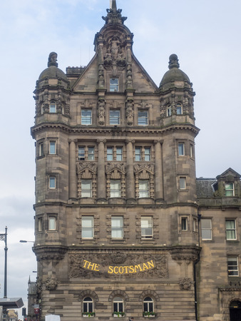 Scotsman Hotel Edinburgh is located in the Edwardian building which had housed The Scotsman newspaper for nearly a century.のeditorial素材