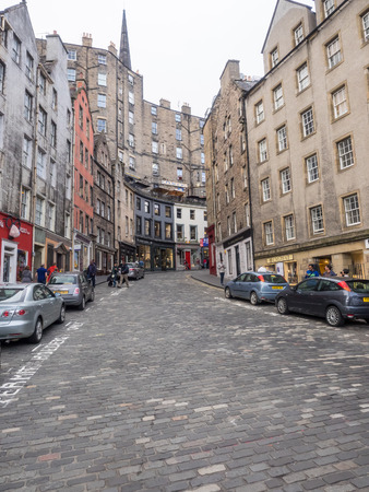 Victoria Street in the Old Town, Edinburgh has to be one of the most photographed locations in the city.のeditorial素材