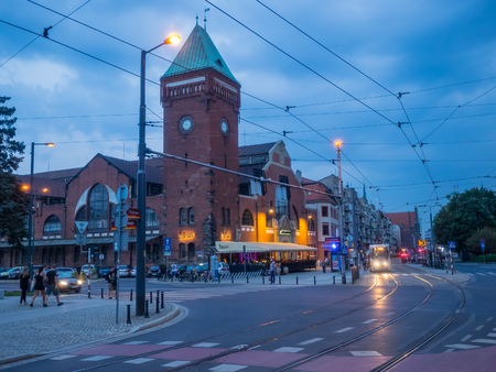 Wroclaw Market Hall is situated close to Market Square and oldest districts of Wroclaw.のeditorial素材