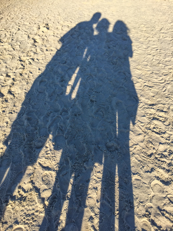 Enjoying warm summer day on the beach in Kolobrzeg.の写真素材