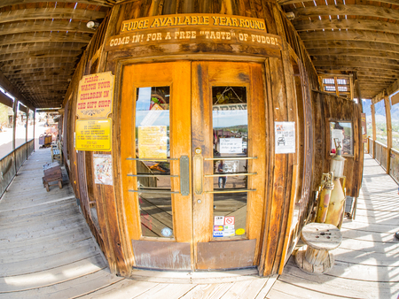 Goldfield was a gold mining town, now a ghost town northeast of Apache Junction in Pinal County, Arizona.のeditorial素材