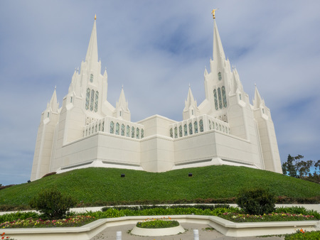 San Diego California Temple is temple of The Church of Jesus Christ of Latter-day Saints. Located near the La Jolla community of San Diego,の写真素材