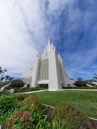 San Diego California Temple is temple of The Church of Jesus Christ of Latter-day Saints. Located near the La Jolla community of San Diego,のeditorial素材