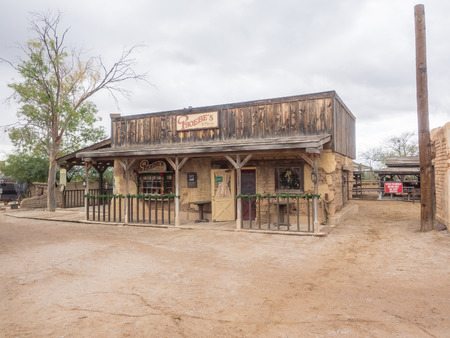 Old Tucson is a movie studio and theme park just west of Tucson, Arizona, adjacent to the Tucson Mountains and close to the western portion of Saguaro National Parkのeditorial素材