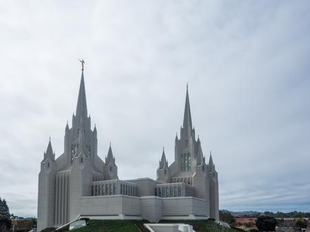 San Diego California Temple is temple of The Church of Jesus Christ of Latter-day Saints. Located near the La Jolla community of San Diego,の写真素材