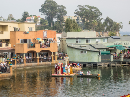 Capitola, CA/USA - August 31 - Septempber 4, 2017: 65th Capitola Begonia Festival is four day tradition that celebrates the begonia growing and water festival history of Capitola.のeditorial素材