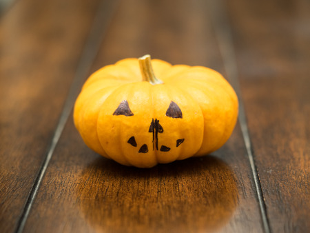 Hand drawn decorated Jack O'Lantern for Halloween