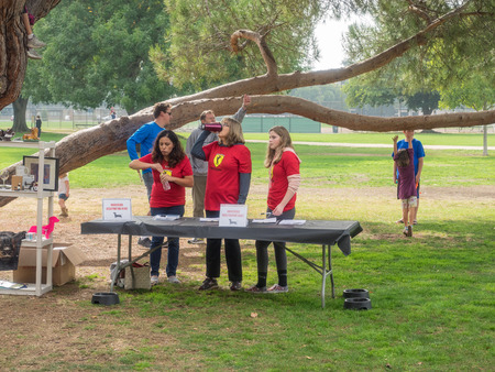PALO ALTO, CA/USA - October 29 2017: 15th Annual Highway National Wiener Races where the finest dachshunds dashed to the finish line.のeditorial素材