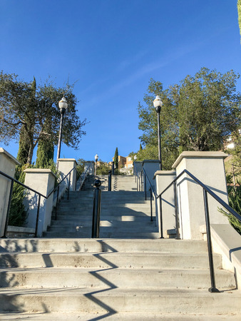 The grand staircase at San Jose's Communication Hillの写真素材