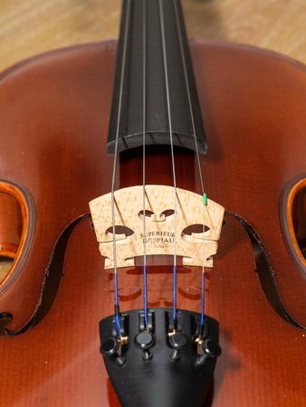 Violin, also known informally as a fiddle, is a wooden string instrument in the violin family. Most violins have a hollow wooden body. It is the smallest and highest-pitched instrument in the family in regular use.の写真素材