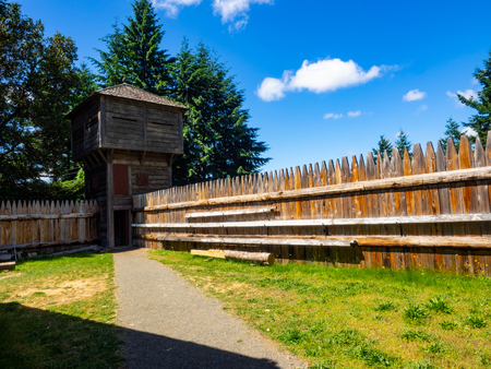 Fort Nisqually was an important fur trading and farming post of the Hudson's Bay Company in the Puget Sound area, part of the Hudson's Bay Company's Columbia Department.のeditorial素材