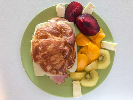 Hot Ham & Swiss Croissants, buttery croissants, melty cheese and a honey mustard sauce all melt...
