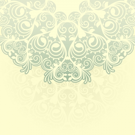 yellow ornamental background with place for textのイラスト素材