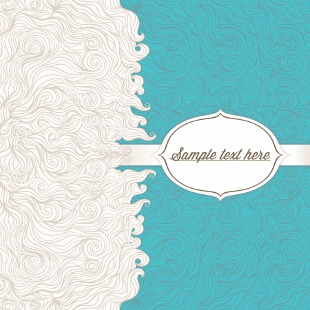 turquoise and beige frame with place for text

のイラスト素材