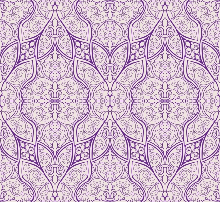 natural abstract retro seamless background with purple patternのイラスト素材