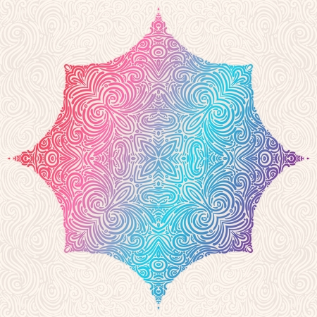 circle color pattern on beige backgroundのイラスト素材