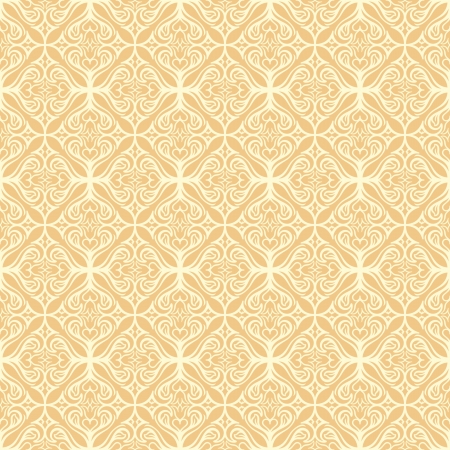 Abstract seamless yellow background with a simple repeating patternのイラスト素材
