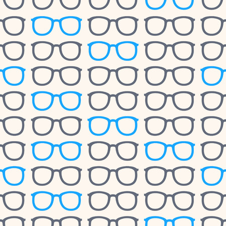 seamless background with gray and blue eyeglass framesのイラスト素材
