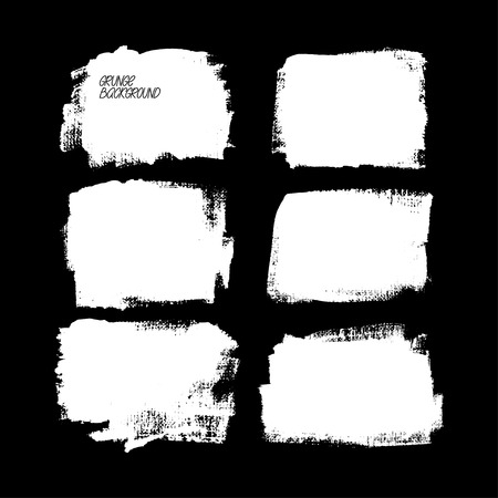 Set of different brush strokes. Hand-drawn illustrationのイラスト素材