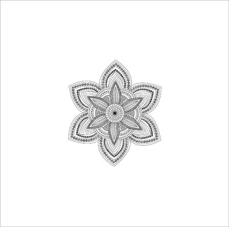 Indian Art Mandalaのイラスト素材