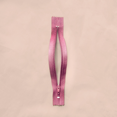 Zipper for clothe with subtextの写真素材