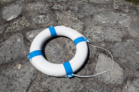 Rescue ring on land
