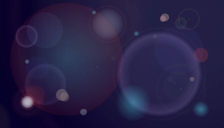 Abstraction from circles on a blue background.