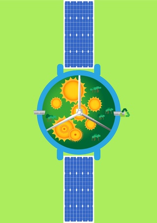 Time for renewable energyの写真素材