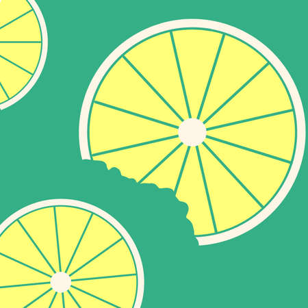 Illustration vector lemon, good for background, template, etc.の写真素材