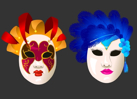 Carnival masksのイラスト素材