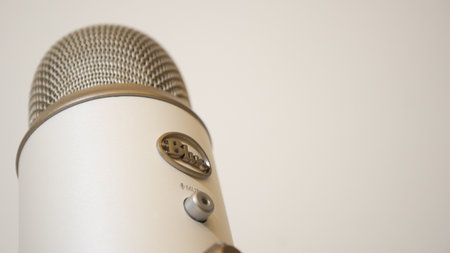 Blue Yeti metallic Microphone Photoのeditorial素材
