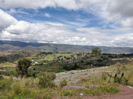 Wonderful life at sacred valley of the incas in cuscoの写真素材