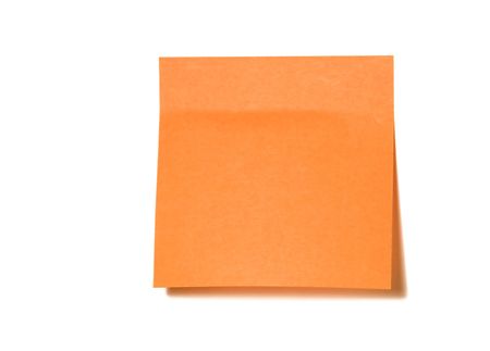 Orange note pad