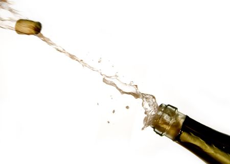 Champagne explosionの写真素材