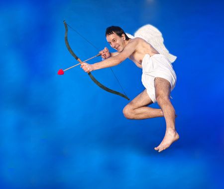 Flying Cupidの写真素材