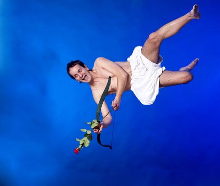 Flying Cupidの写真素材