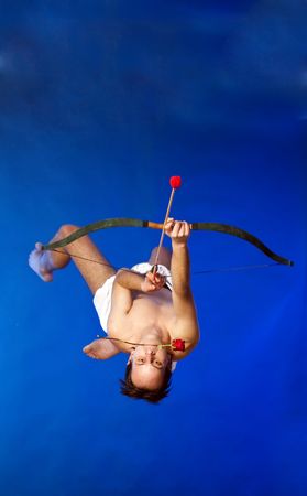 Flying Cupidの写真素材