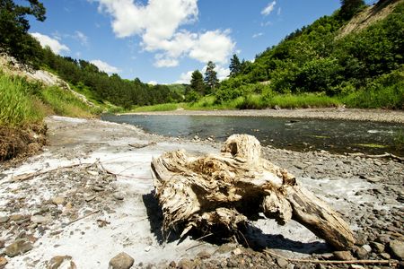 Beautiful landscape with river 