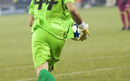 Golie preparing to throw the ballの写真素材