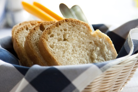 Slices of white bread