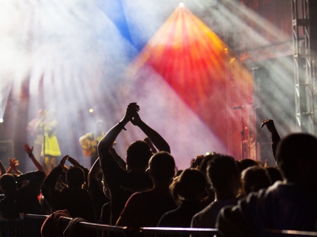 Crowd at concertのeditorial素材