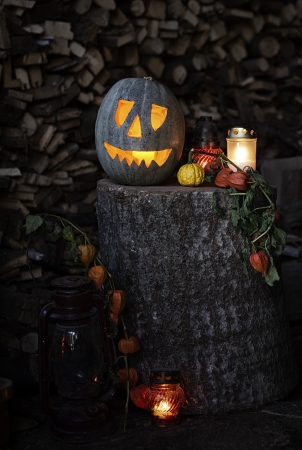 Jack-o-lanternの写真素材