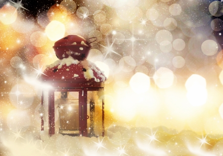 Red Christmas lanternの写真素材