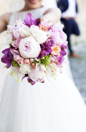 Beautiful wedding bouquet の写真素材